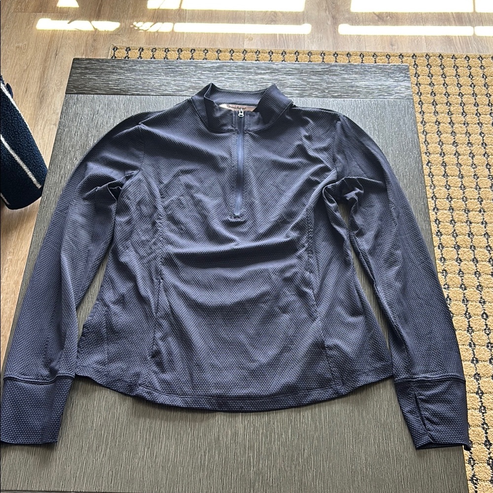 Tommy Bahama Golf 1/4 Zip Longsleeve Pullover Navy Blue Size Medium NWOT